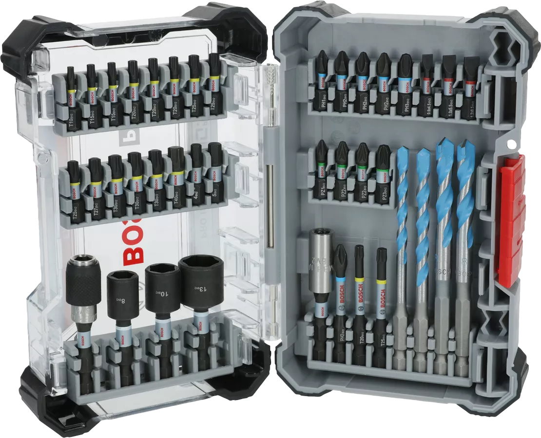 Bosch PRO Impact Mixed Set Schrauber Bit Set - 40-teilig - robust - 2608521U85