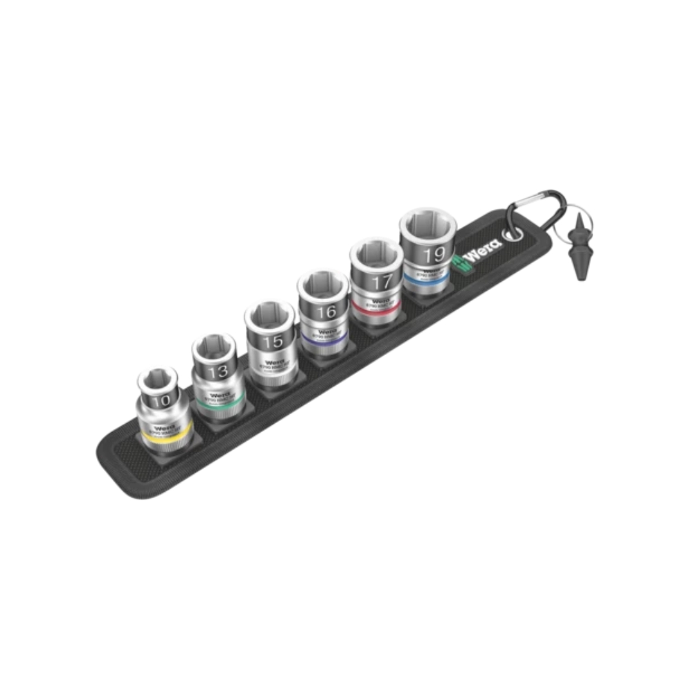 Wera Belt C 1 Zyklop Steckschlüsselsatz 1/2 Zoll mit Haltefunktion 7-teilig