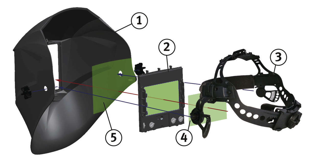 Schweißkraft Automatik Schweißschutzhelm - VarioProtect XXL-W-2 TC - 1654025