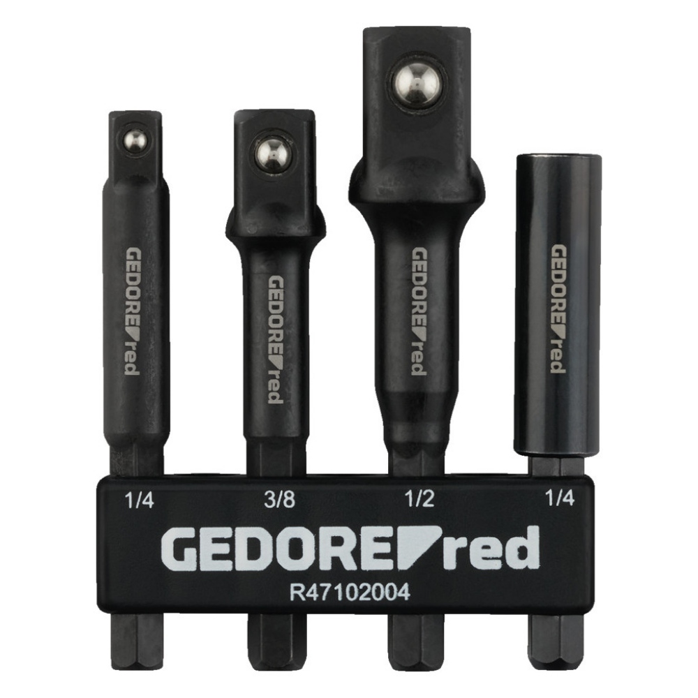 Gedore Adapter Satz - 4 teilig inkl. kompakten Halter