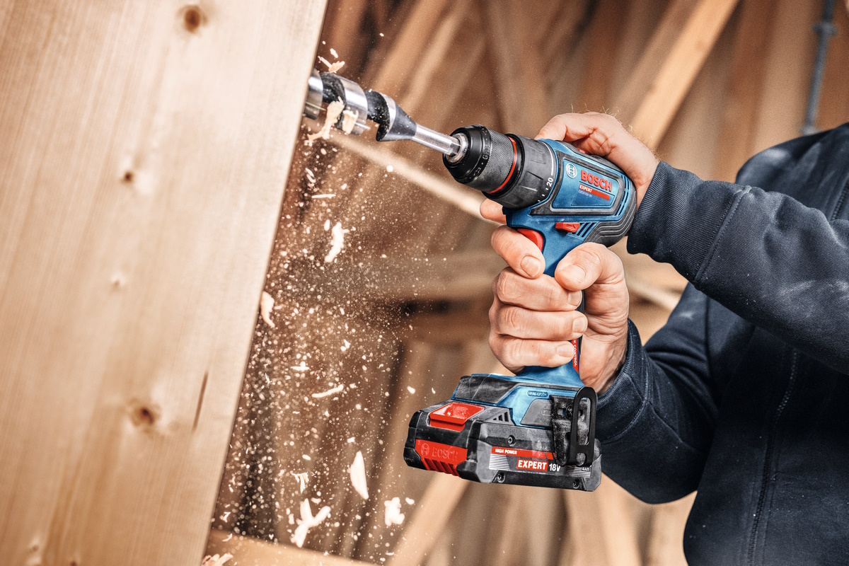 Bosch Akku Bohrschrauber 18V EXPERT EXSR18V-90 Brushless 65 Nm L-BOXX ohne Akku