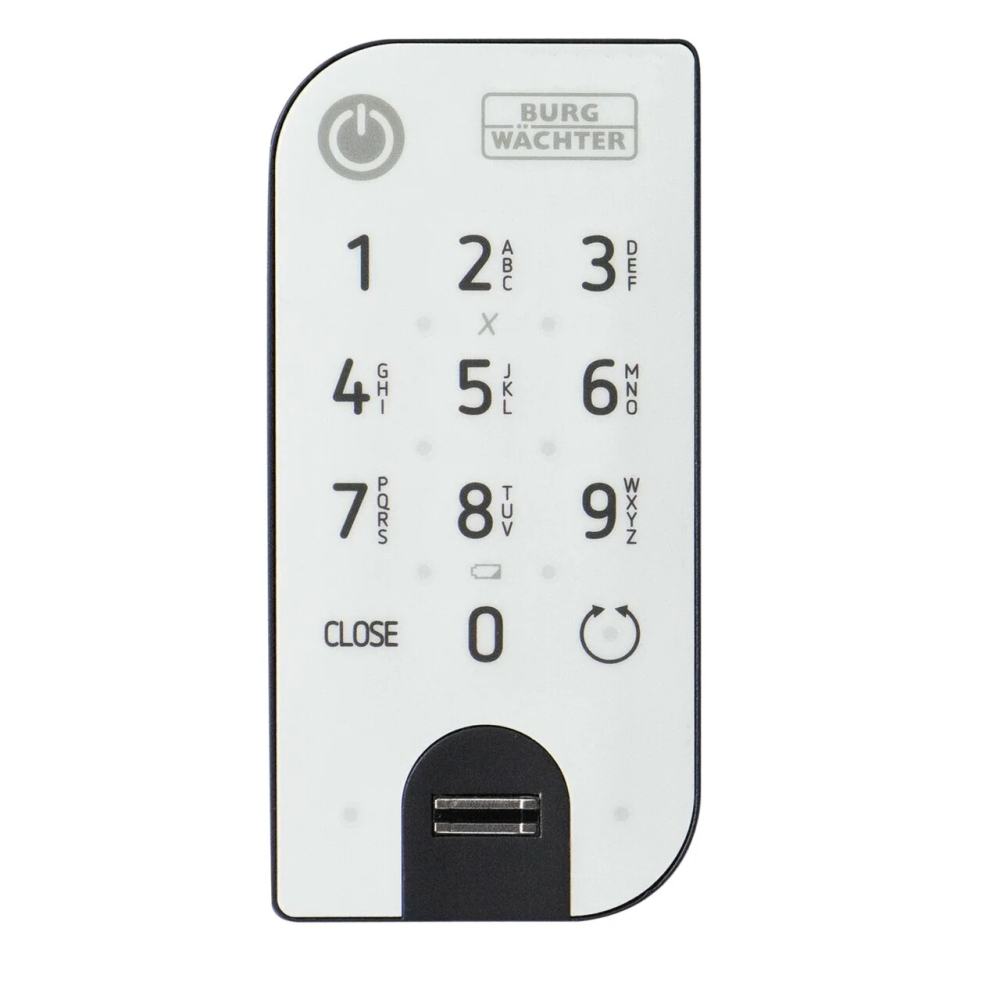 Burg Wächter Türschloss secuENTRY easy 7602 FP Fingerprint mit 2 Transponder