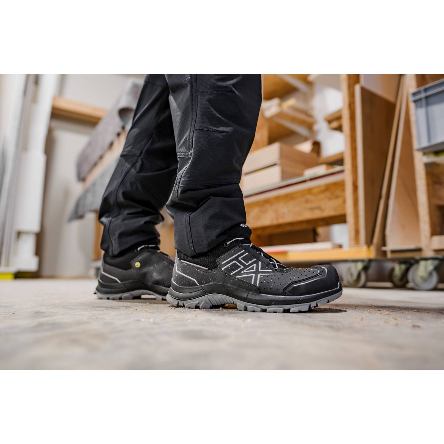 Haix Sicherheitsschuhe BLACK EAGLE Safety 200 M, T - grau - S1PS - Größe 45
