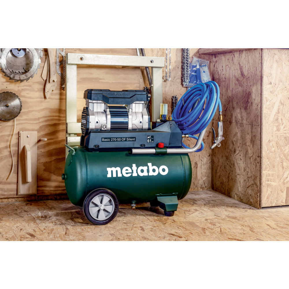 Metabo Kompressor Basic 270-50 OF Silent - 601594000 - 10bar - 1,5kW - 50 Liter