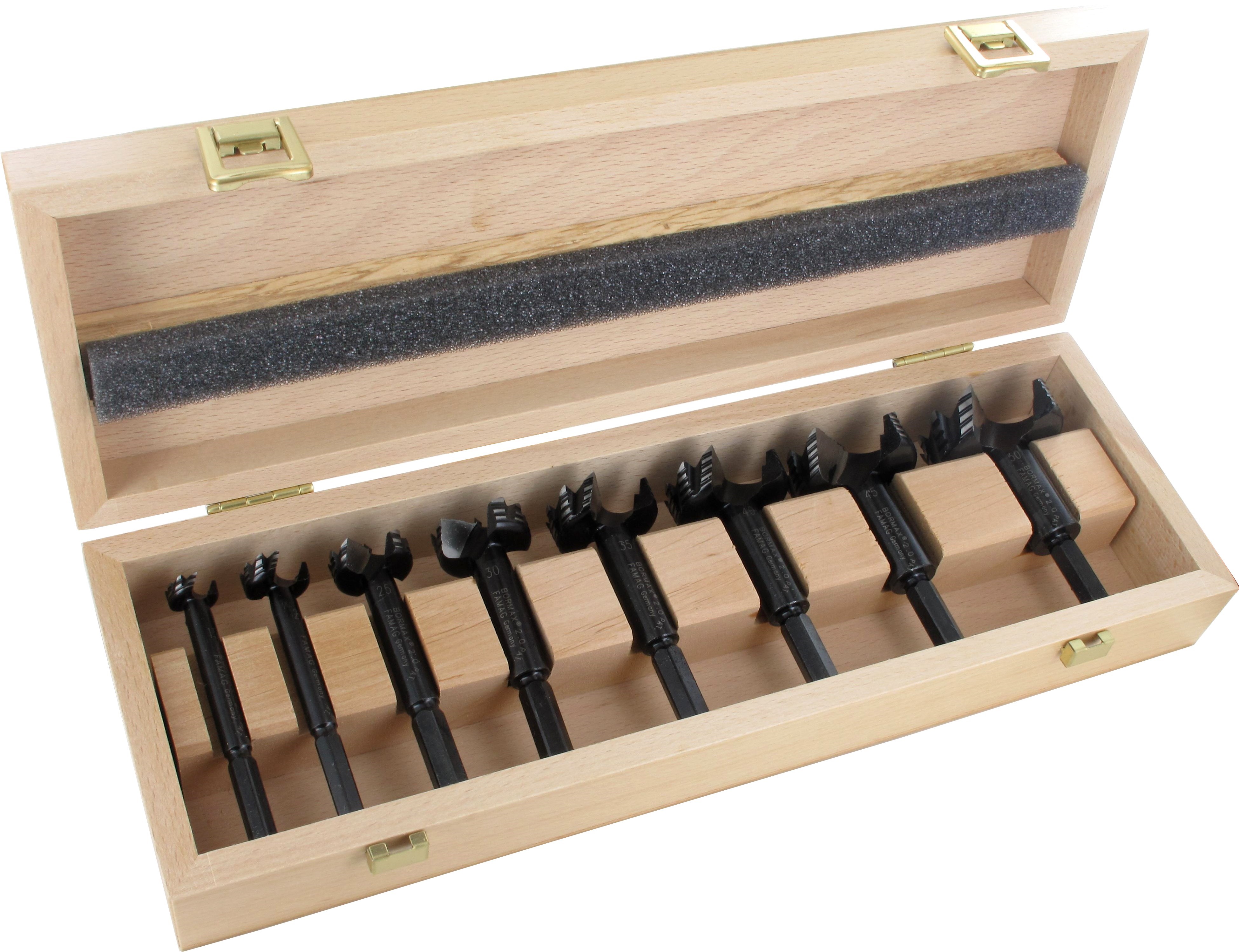 Famag Forstnerbohrer-Satz - Bormax 2.0 WS - 8-tlg. Ø 15,20,25,30,35,40,45,50mm