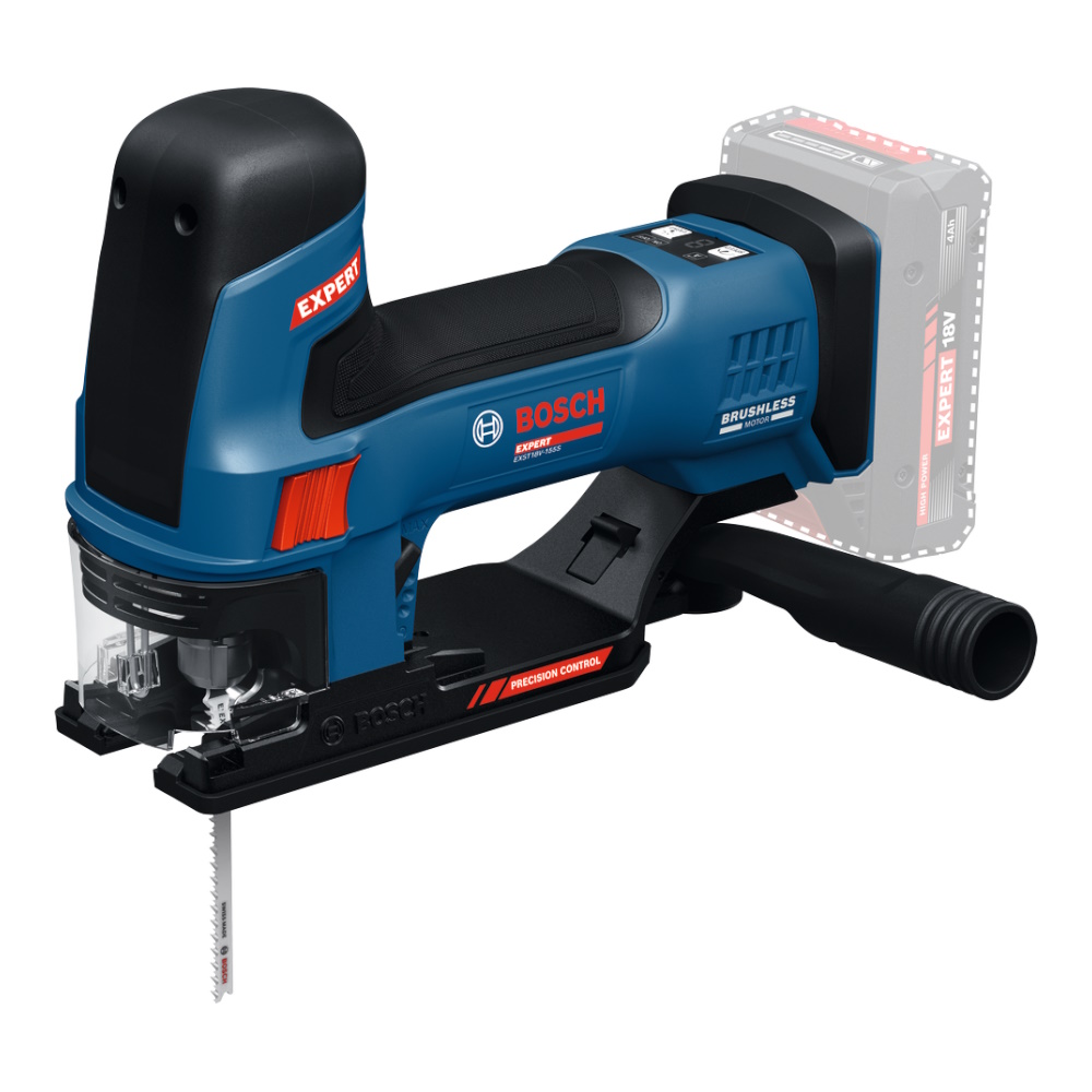 Bosch Akku Stichsäge EXST18V-155S 18V Präzision 155mm L-BOXX ohne Akku/Ladegerät
