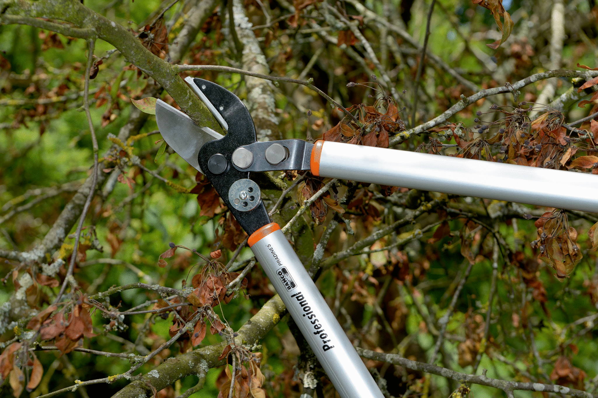 Bahco Amboss Astschere P173-SL-85 - bis 45mm Äste - 85cm lang - Alu