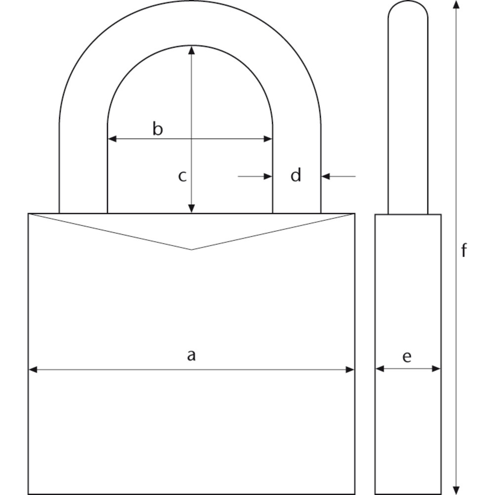 Abus Vorhangschloß Aqua Safe 70IB/35 verschiedenschließend Lock-Tag