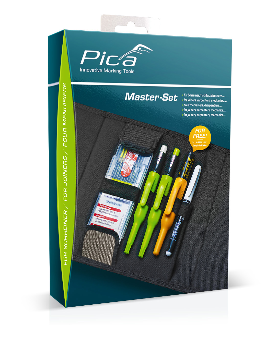 Pica Master Set Markier Set Schreiner - 55010 - für Schreiner, Tischler, Monteure