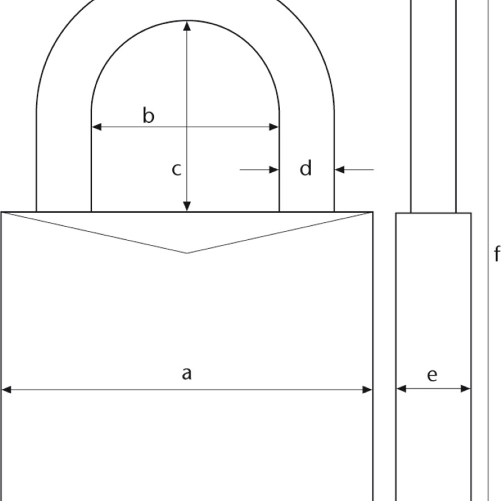Abus Titalium Vorhangschloss - 64TI/30 Twins B/SB - inkl. 3 Schlüssel