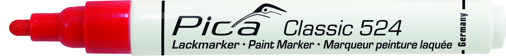 Pica Classic - Industrie Lackmarker - rot - 524/40