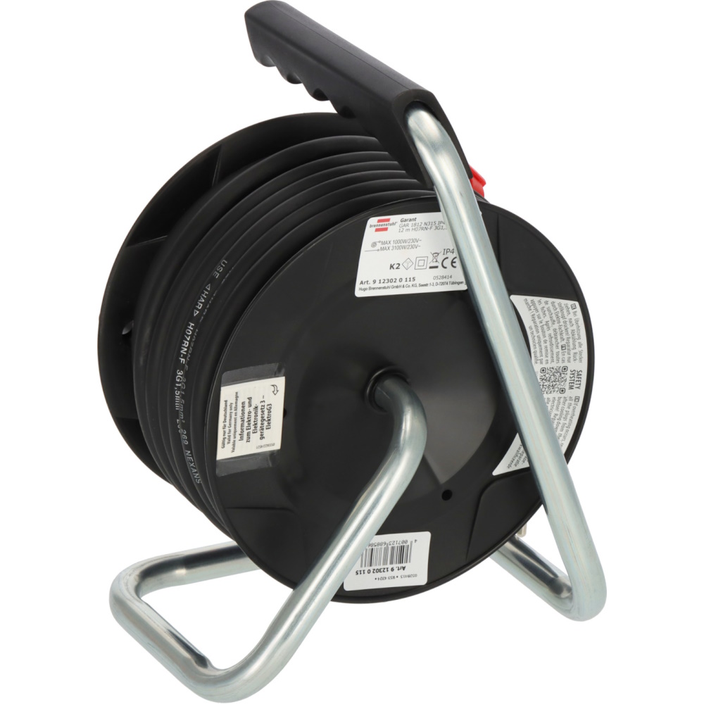 Brennenstuhl Garant Kompakt IP44 Kabeltrommel 12m – Baustelle & Outdoor