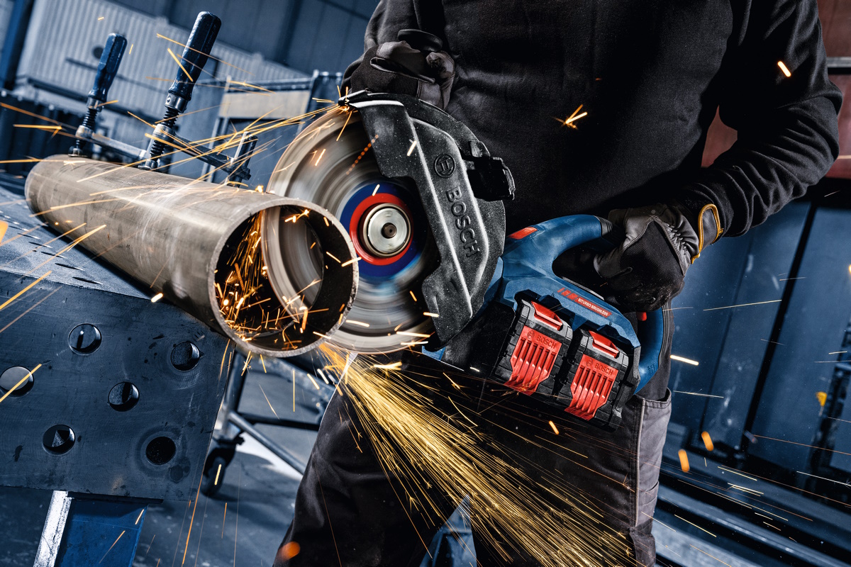 Bosch Akku Winkelschleifer EXWS18V2-230P 230mm 2x18V XL-BOXX ohne Akku/Ladegerät