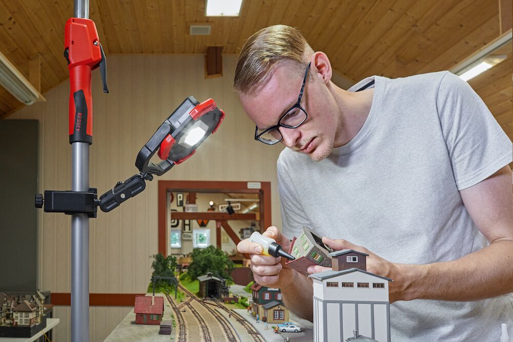 Bessey Multifunktions‑/Laserhalterung STE‑LH - 0-45mm rund - 0-55mm eckig
