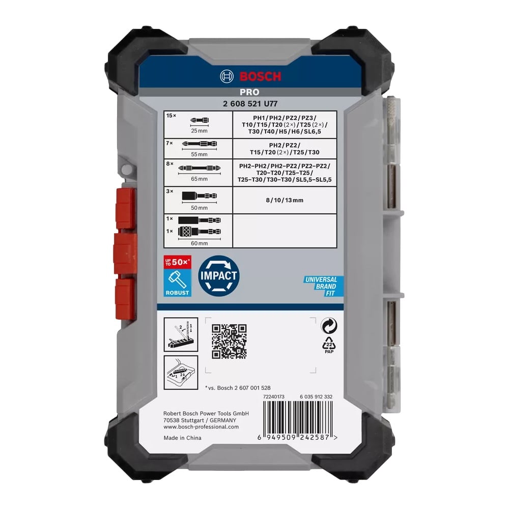 Bosch Schrauberbit Set Bitsatz 35 teilig - Pro Impact - Schlagschrauber