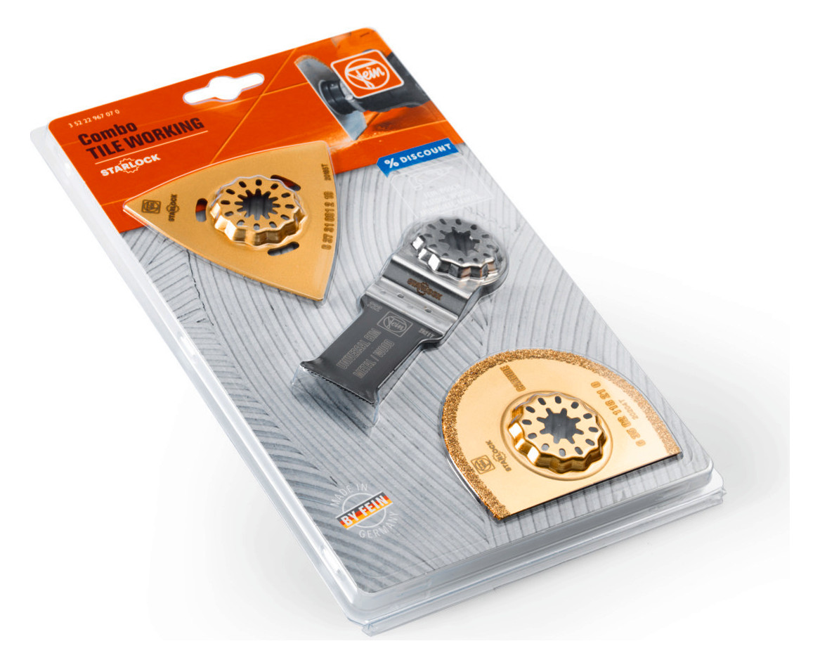 Fein Combo Starlock TILE WORKING - 35222967070 - 3-teilig
