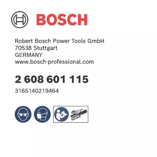 Bosch 6-Loch Schleifteller - für Exzenterschleifer GEX 150 - 150mm - 2608601115