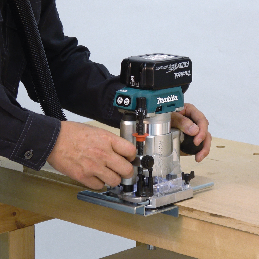 Makita Akku-Multifunktionsfräse DRT50Z - 18V - 6-8mm - ohne Akku/Ladegerät