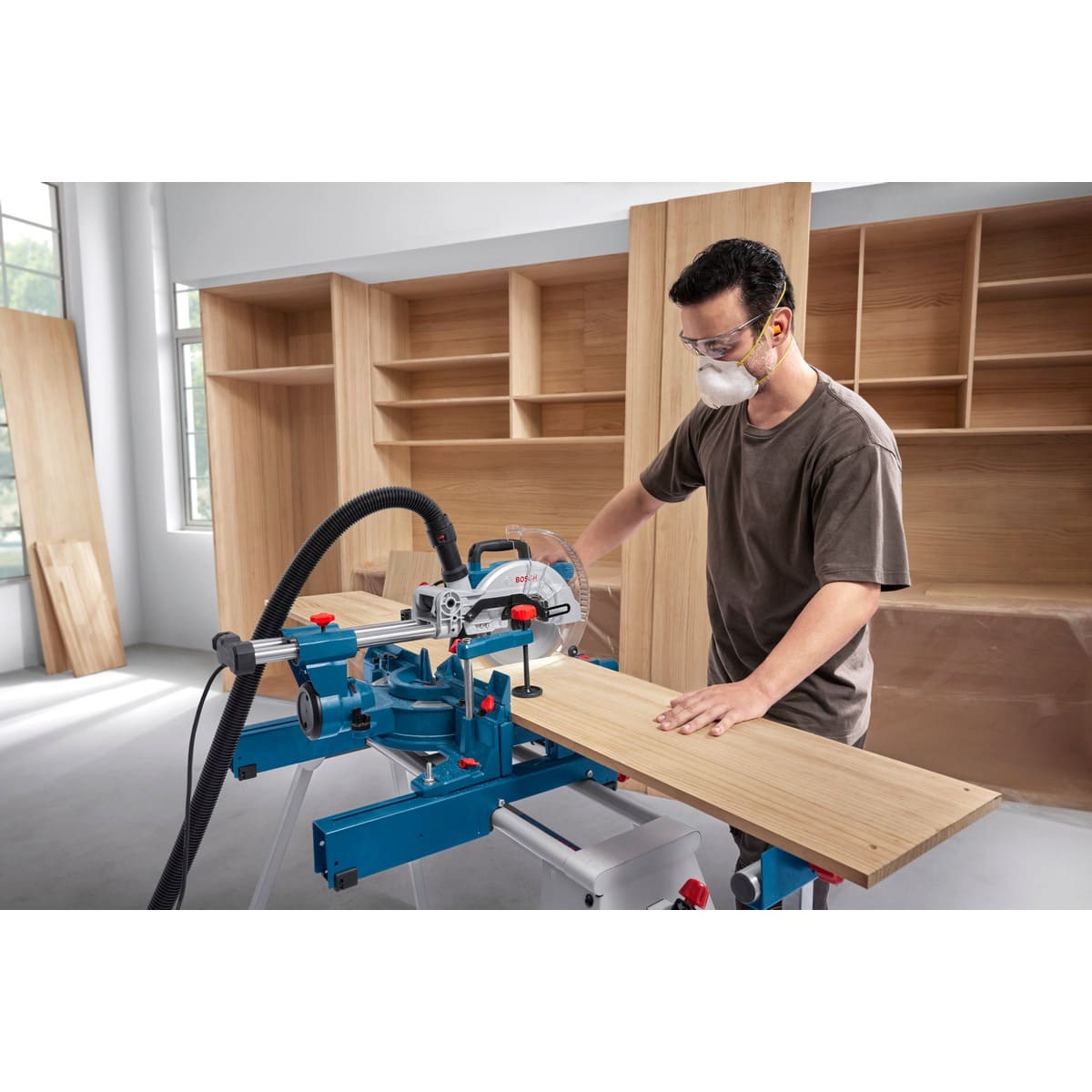 Bosch Kappsäge Gehrungssäge PRO GCM305-216S - 216 mm - LED Lichtsystem