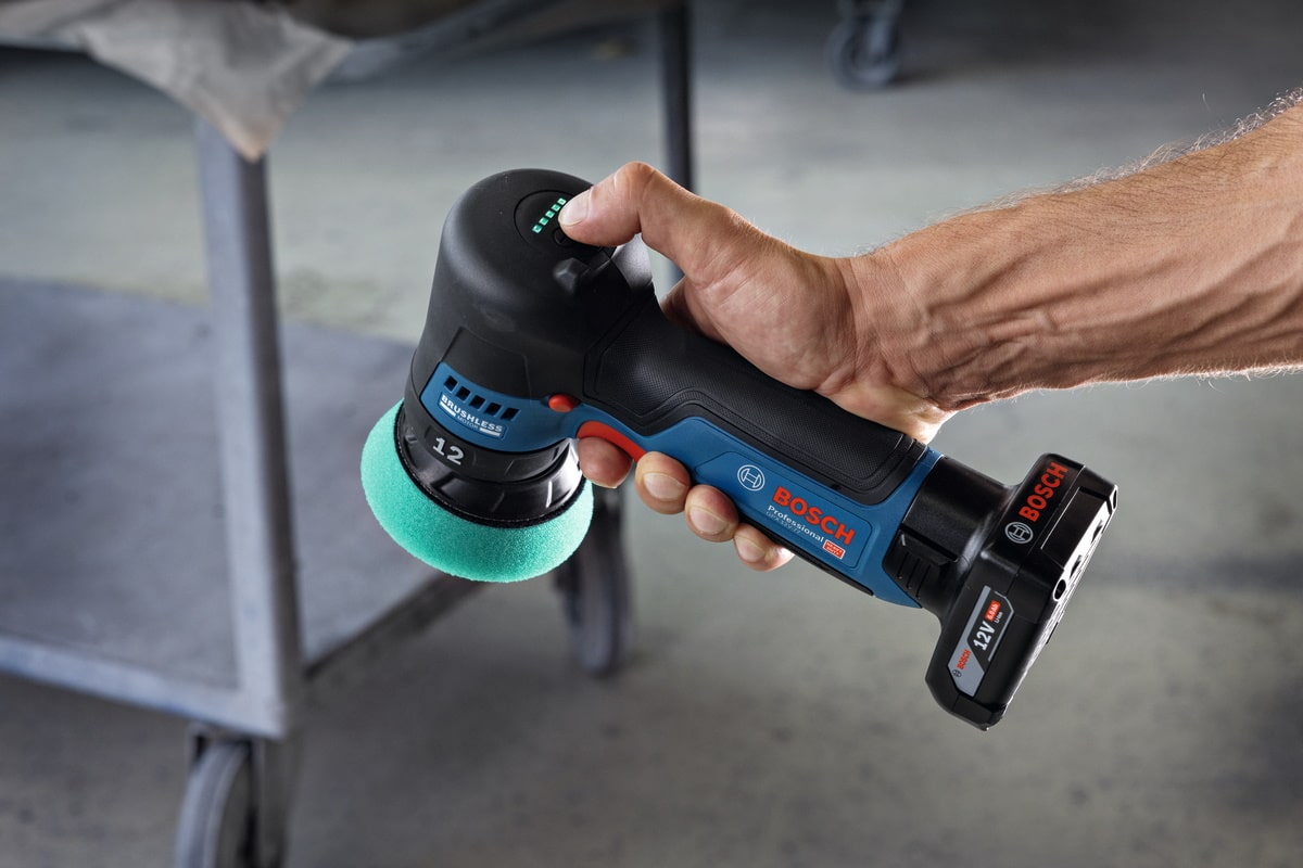 Bosch Akku Polierer GPX 12V-77 - Sologerät ohne Akku/Ladegerät inkl. Zubehör