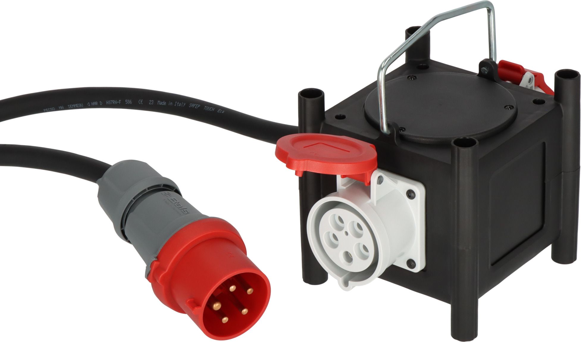 Brennenstuhl Kompakter Gummi-Stromverteiler - 2m - 400V - 1153680200