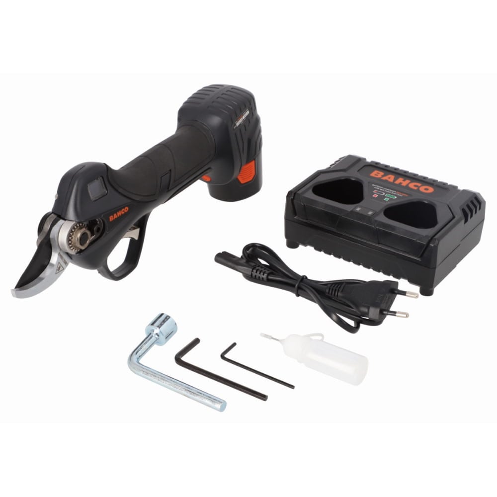 Bahco Akkuschere Gartenschere BCL226 - bis 26mm Äste - mit Akkus und Ladegerät