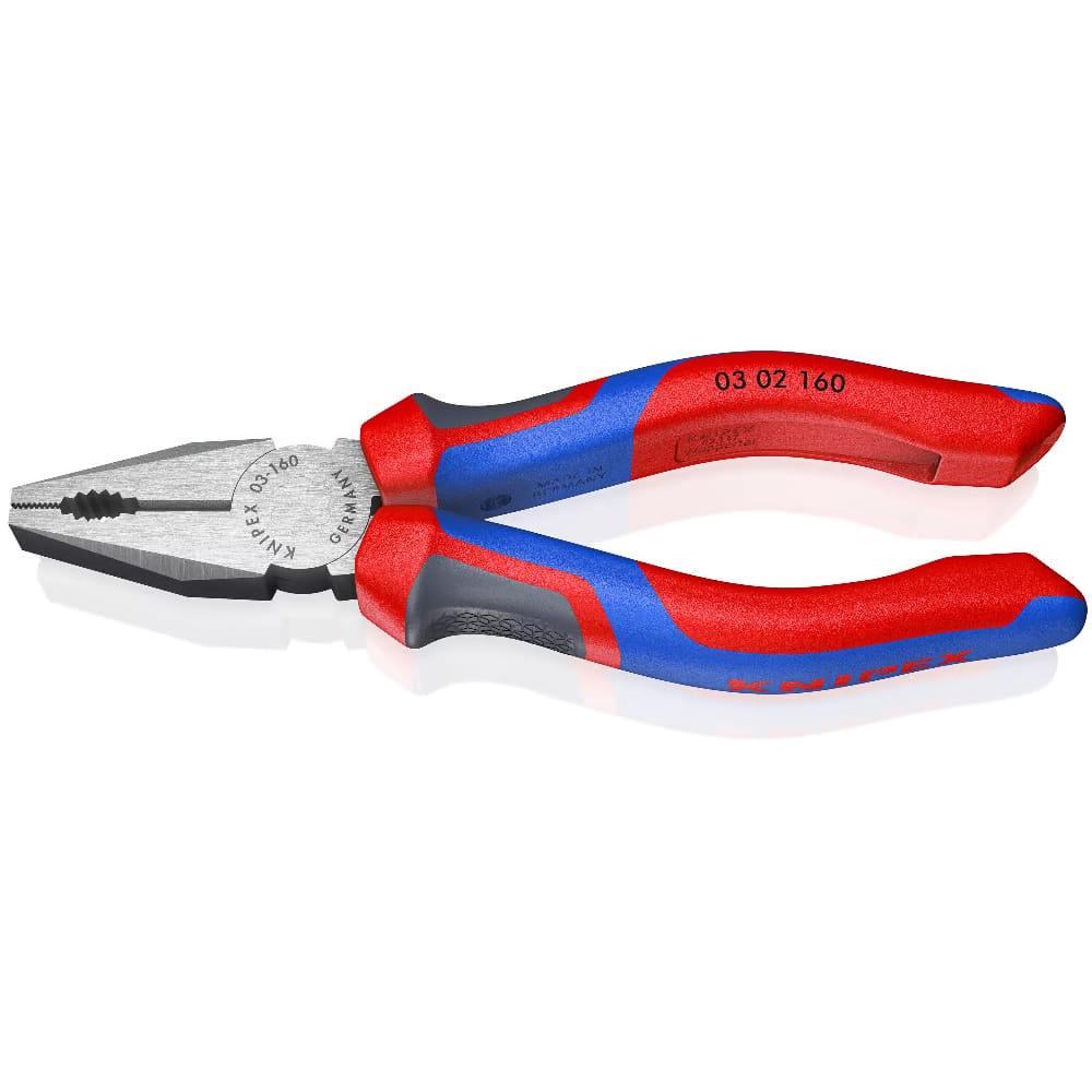 Knipex Kombizange Zange 160mm mit Comfort Griff - lange Schneiden - 0302160