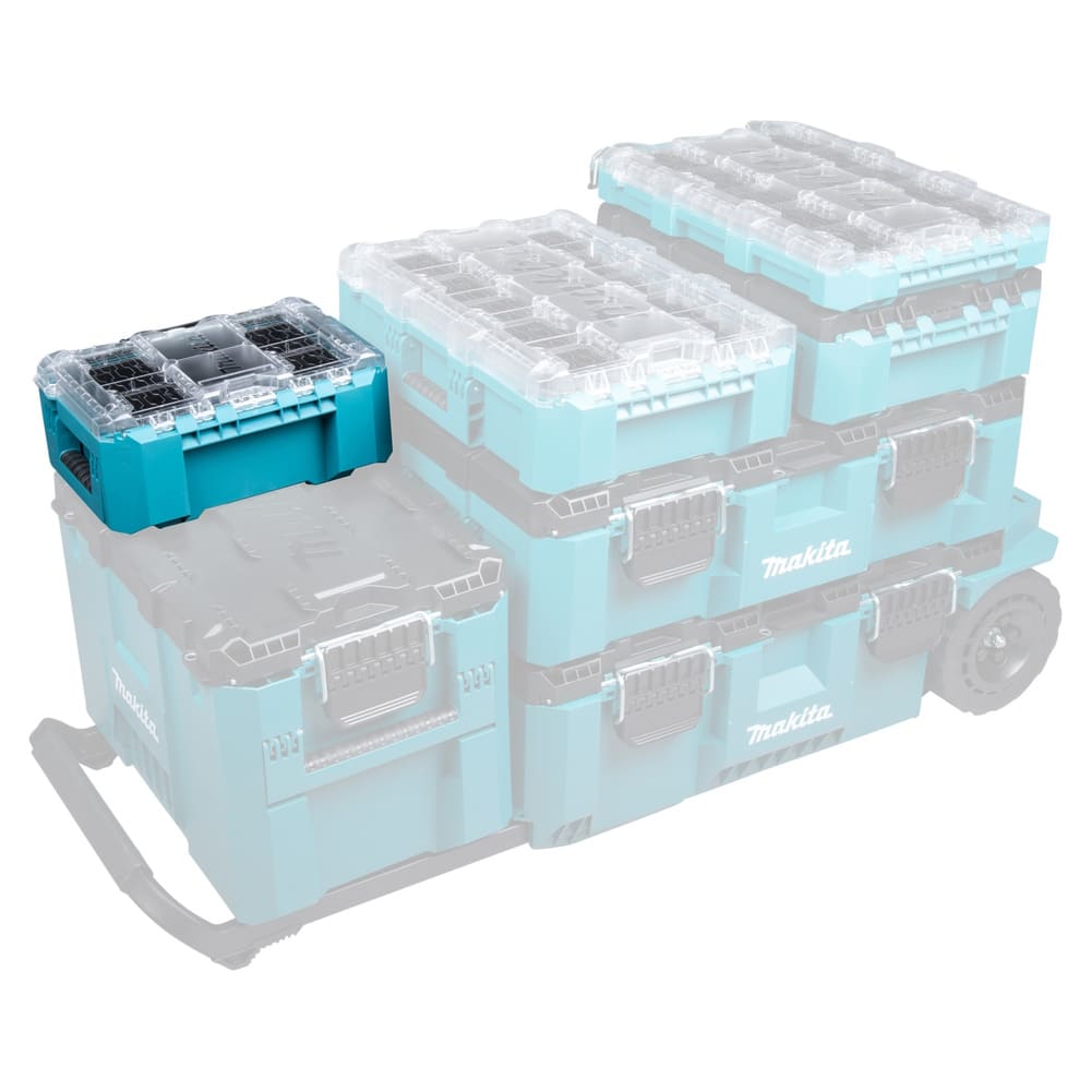 Makita MAKTRAK Organizer kompakt mit 5 Behälter - Leer - 8,55 Liter Stauraum
