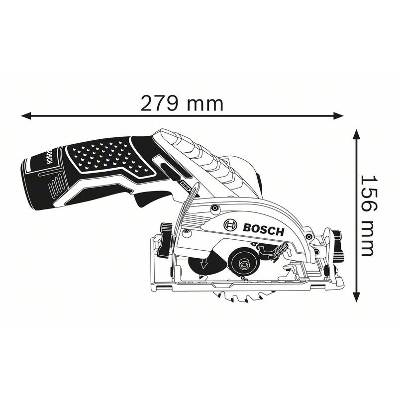 Bosch Akku Kreissäge Handkreissäge GKS 12V-26 - Ø 85 mm - 06016A1002