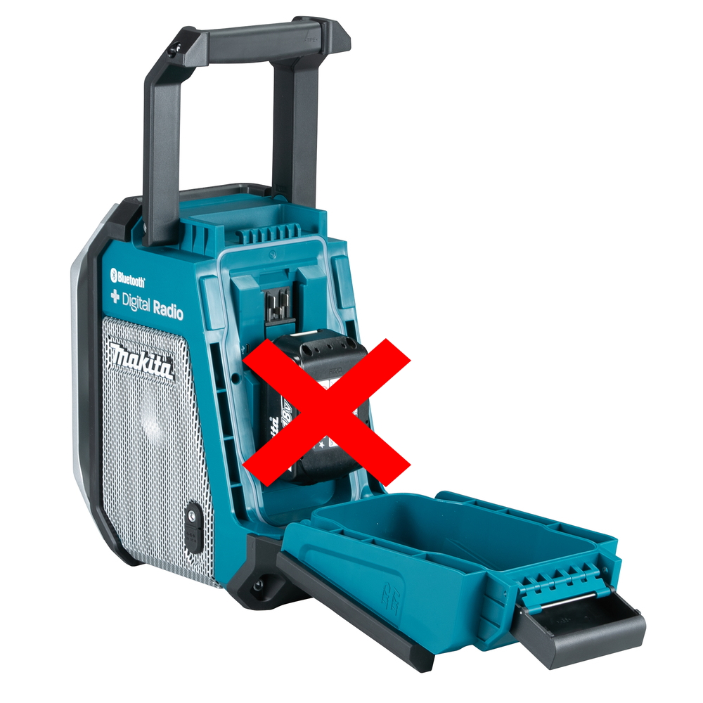 Makita Akku-Baustellenradio DMR115 mit Subwoofer - 12-18V - DAB+ - Bluetooth