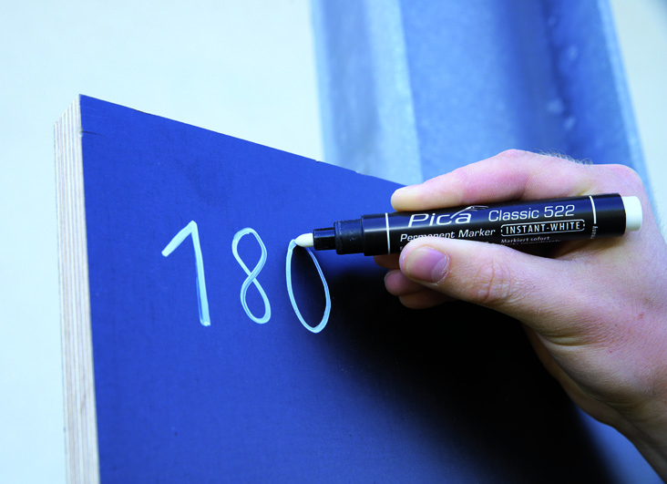 Pica Classic - Permanent Marker - wetterfest - weiß - 522/52