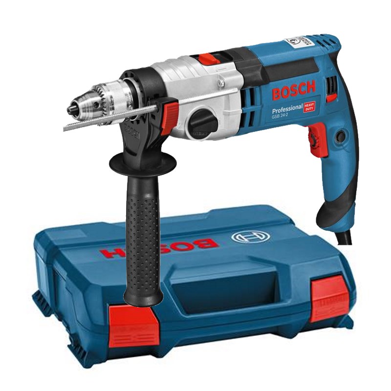 Bosch Schlagbohrmaschine GSB 24-2 - L-Case - 2,9kg - 1100 Watt - 2-Gang