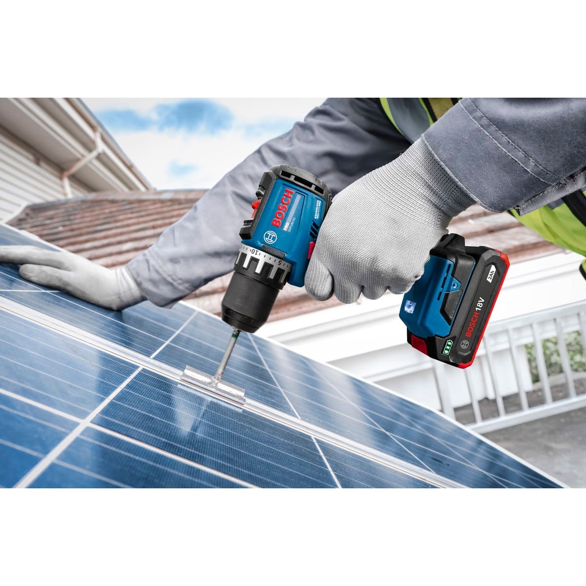 Bosch Akku Bohrschrauber 18V GSR18V-52 in L-Boxx - 1x4Ah 1x2Ah Akku - Ladegerät