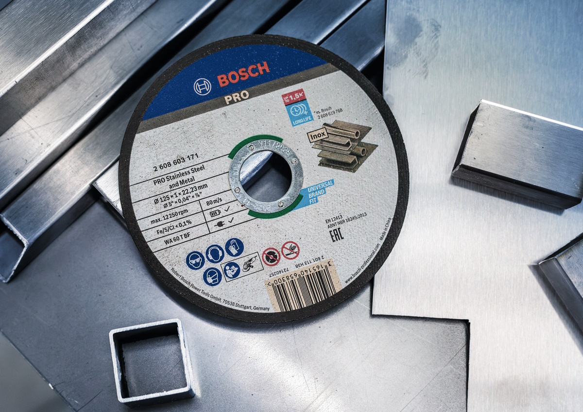 Bosch Professional Trennscheiben Standard für Edelstahl – 125 x 1 mm - 10 Stück