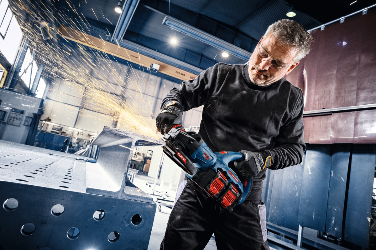 Bosch Akku Winkelschleifer EXWS18V2-230P 230mm 2x18V XL-BOXX ohne Akku/Ladegerät