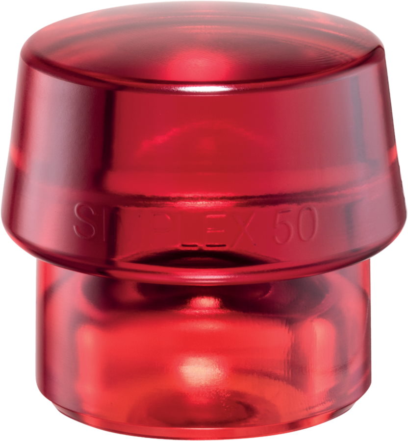 Halder Simplex Einsatz Plastik rot - 3206.050 - 115gr - ⌀50mm - SIMPLEX Hämmer