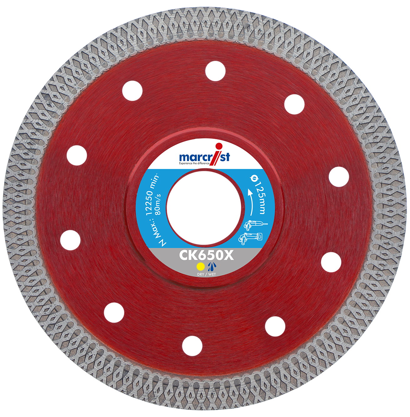 Marcrist CK650X Diamanttrennscheibe für Fliesen - 125mm - für Fliesen