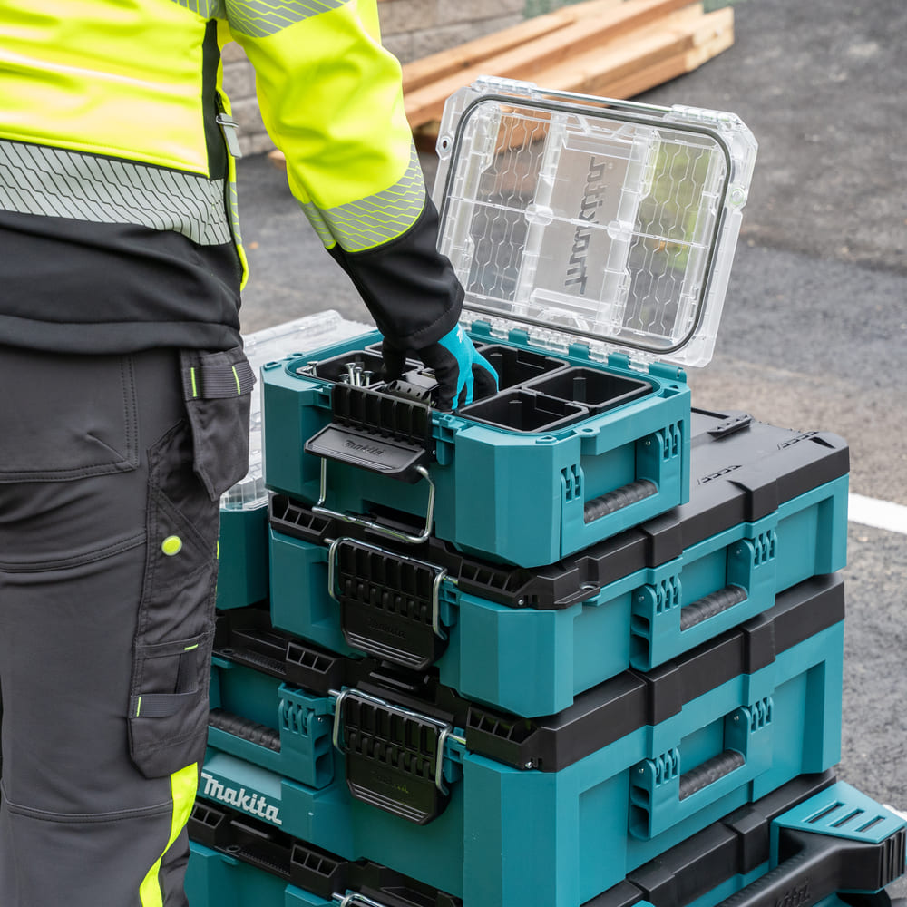 Makita MAKTRAK Organizer kompakt mit 5 Behälter - Leer - 8,55 Liter Stauraum