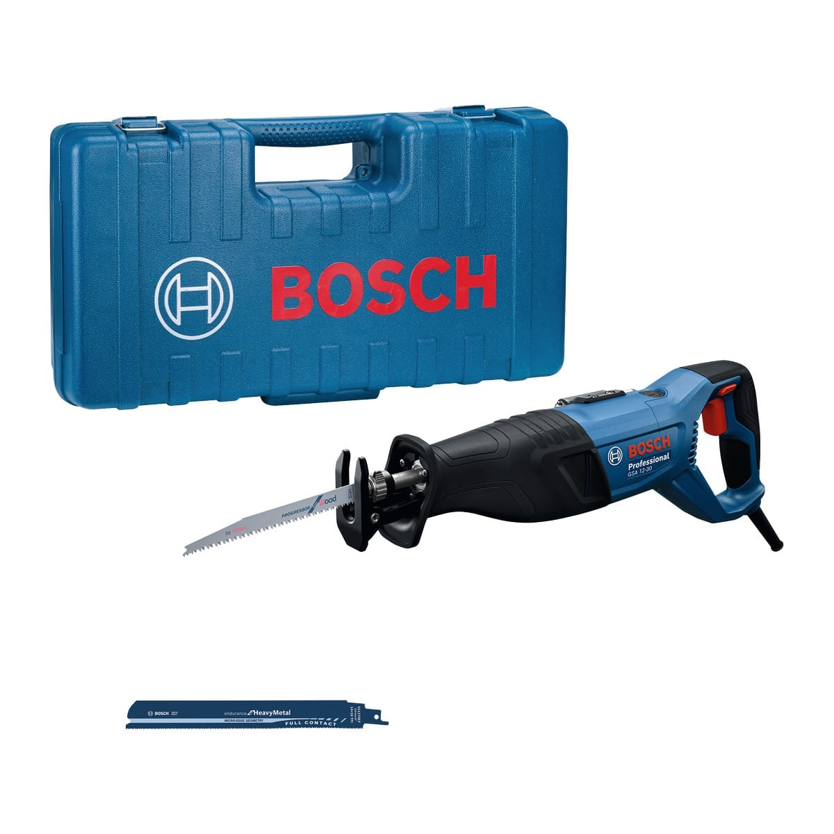 Bosch Säbelsäge PRO GSA 12-30 Professional - 1250 Watt - 2 Sägeblätter im Koffer