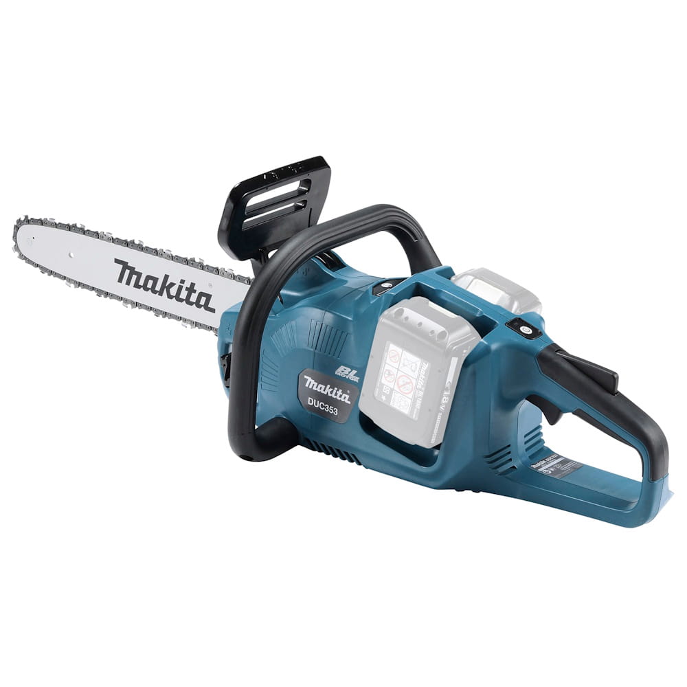 Makita Akku-Kettensäge DUC353PG4 - 4x 6AH Akku BL1860B - Doppelladegerät DC18RD