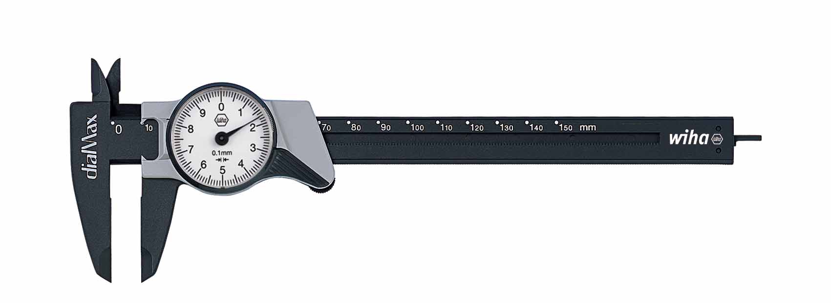 Wiha Uhrmessschieber Messschieber dialMax - 27082 - Ablesung 0,1mm