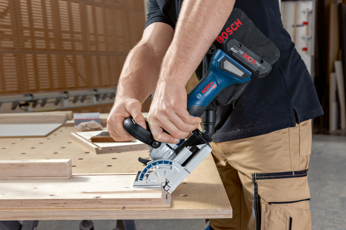 Bosch Akku Flachdübelfräse GFF 18V-22 in L-Boxx ohne Akku und Ladegerät