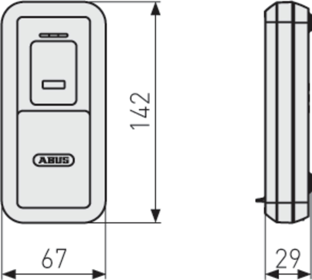 Abus Bluetooth Fingerscanner - HomeTec Pro - CFS3100S - silber
