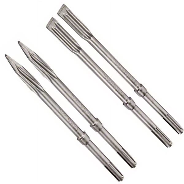 Bosch SDS MAX R-TEC Meißel Set 2x flach 2x spitz-  400mm lang - 4-teilig