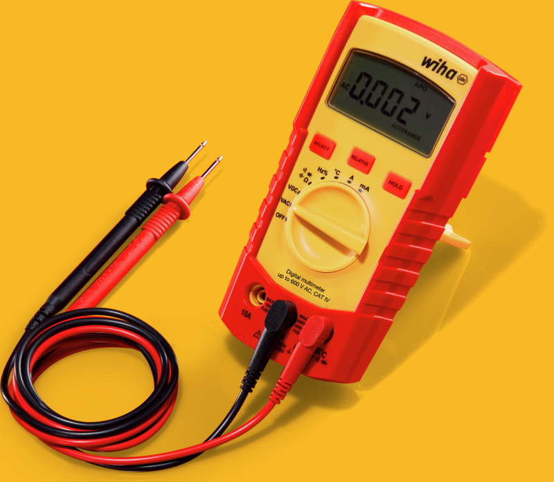 Wiha Digitales Multimeter - Messgerät - bis 600 V AC - CAT IV - 45218