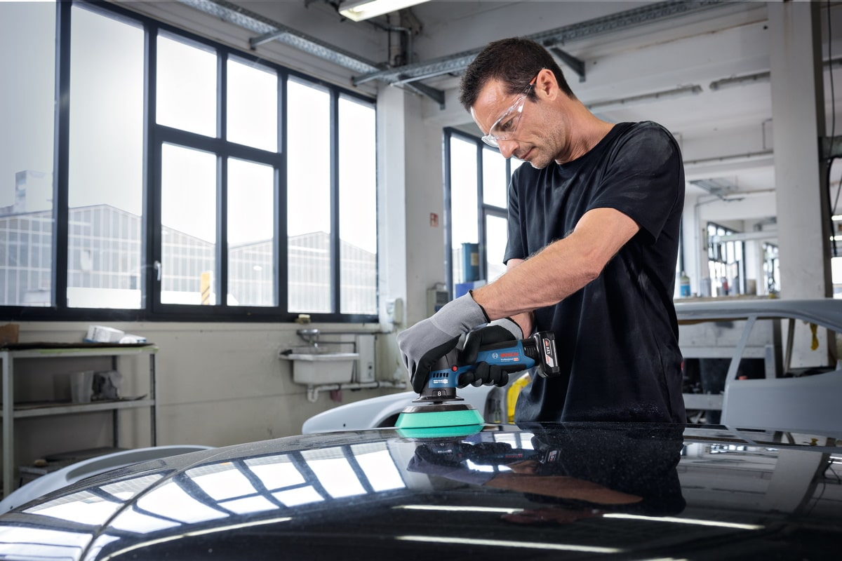 Bosch Akku Polierer GPX 12V-125 - Sologerät ohne Akku/Ladegerät inkl. Zubehör