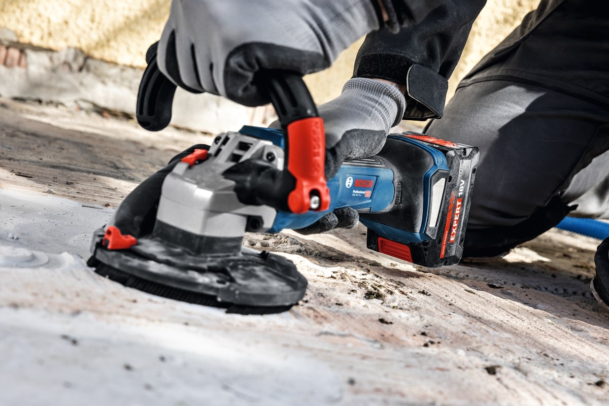 Bosch Betonschleifer 18V GBR 18V-15 S im Koffer - bürstenlos - 125 mm - L-BOXX