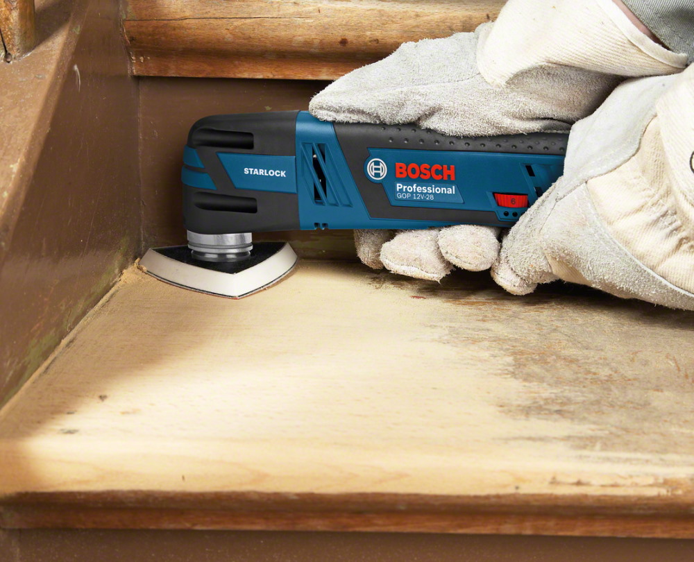 Bosch Akku Mulit Cutter GOP 12V-28 Professional mit 1 Sägeblatt - L-BOXX - SOLO