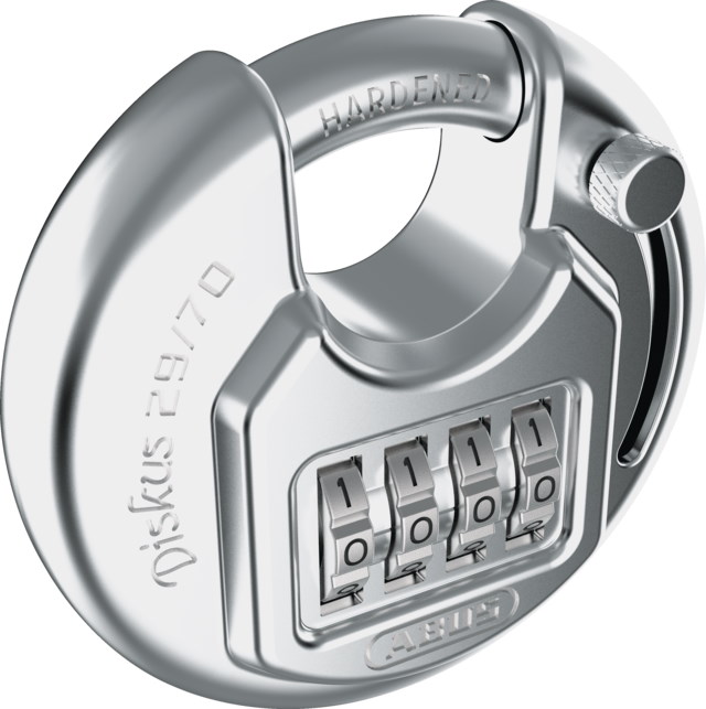 Abus Diskus Combo Vorhängeschloß 29/70 - Zahlencode - robust - 40905