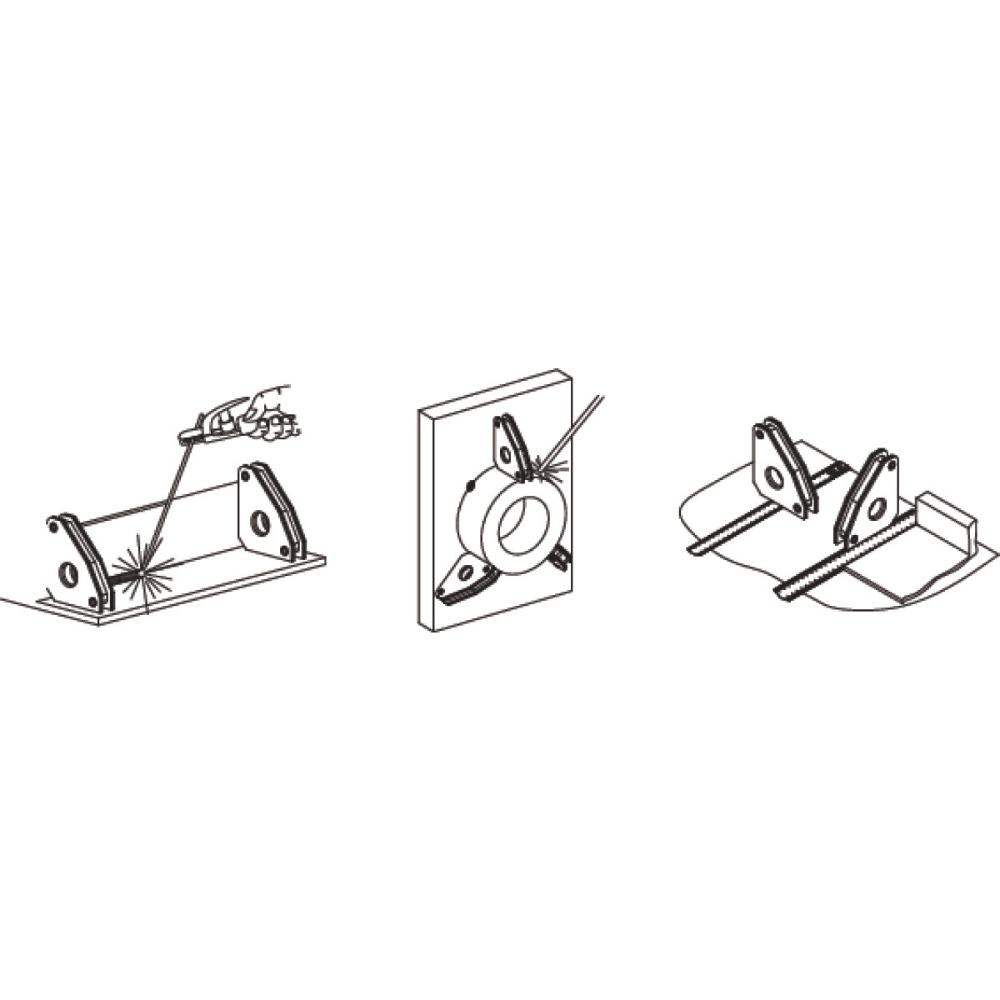 Schweisskraft Permanent Schweißwinkelmagnet MSWM 10 - 10kg 30° 45° 60° 90°